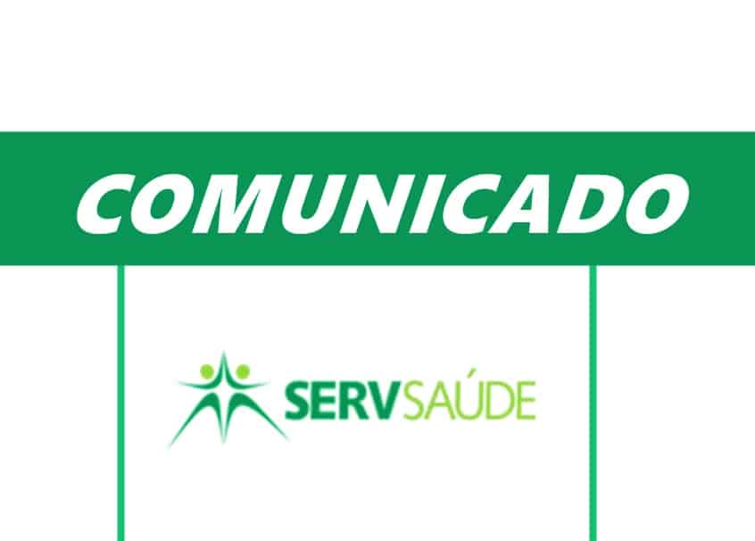 Comunicado atendimento Serv Saúde