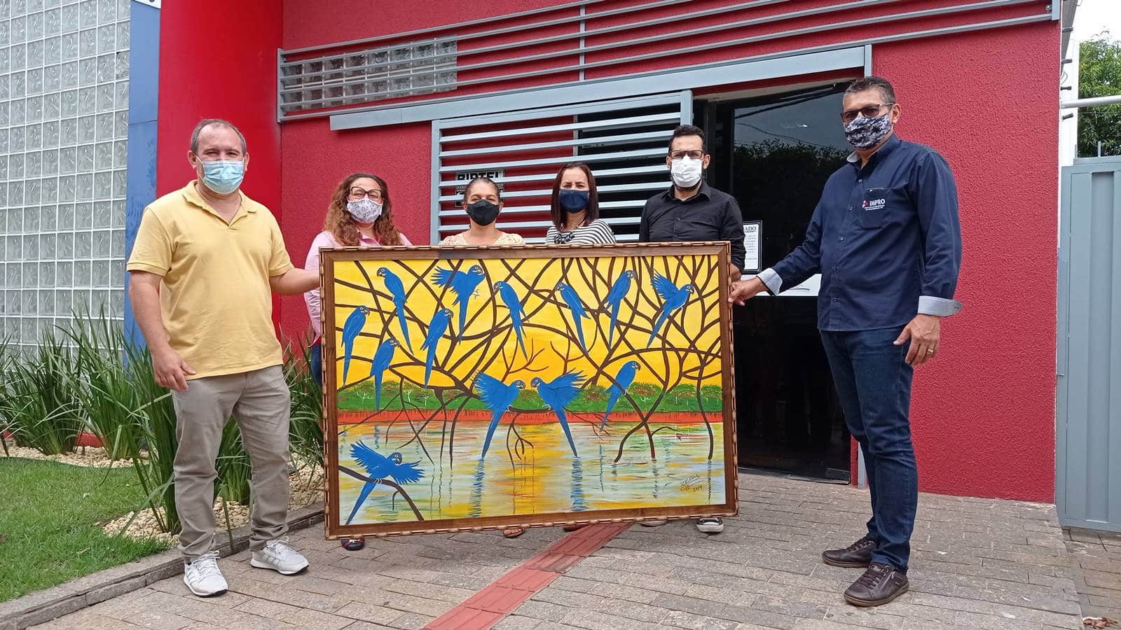 IMPRO firma parceria com Secretaria de Cultura e recebe obra de arte