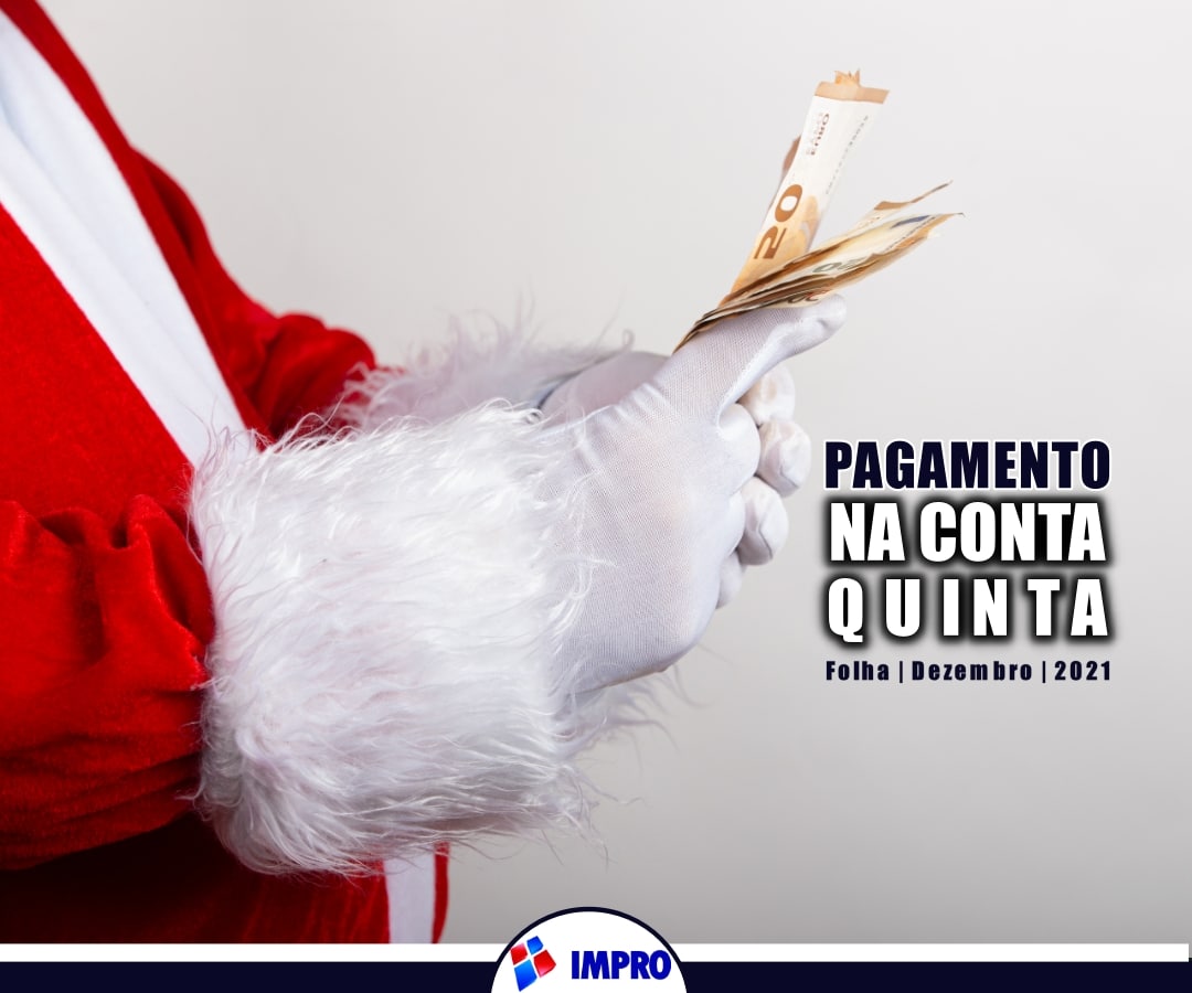 Feliz Natal | IMPRO antecipa pagamento de dezembro; dinheiro estará na conta nesta quinta-feira