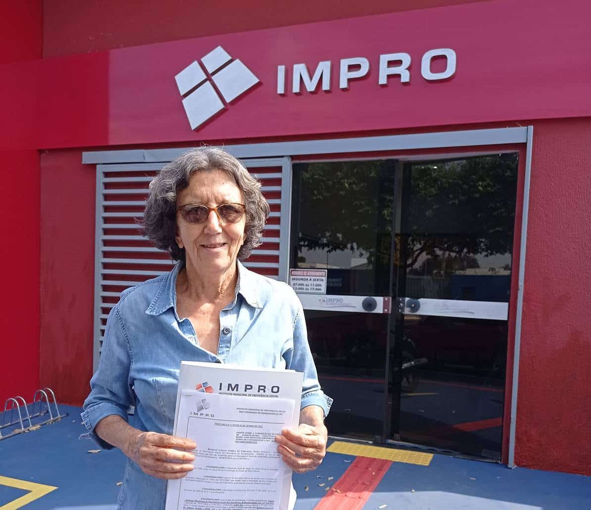Enfermeira com mais de 50 anos profissão é mais nova aposentada do IMPRO